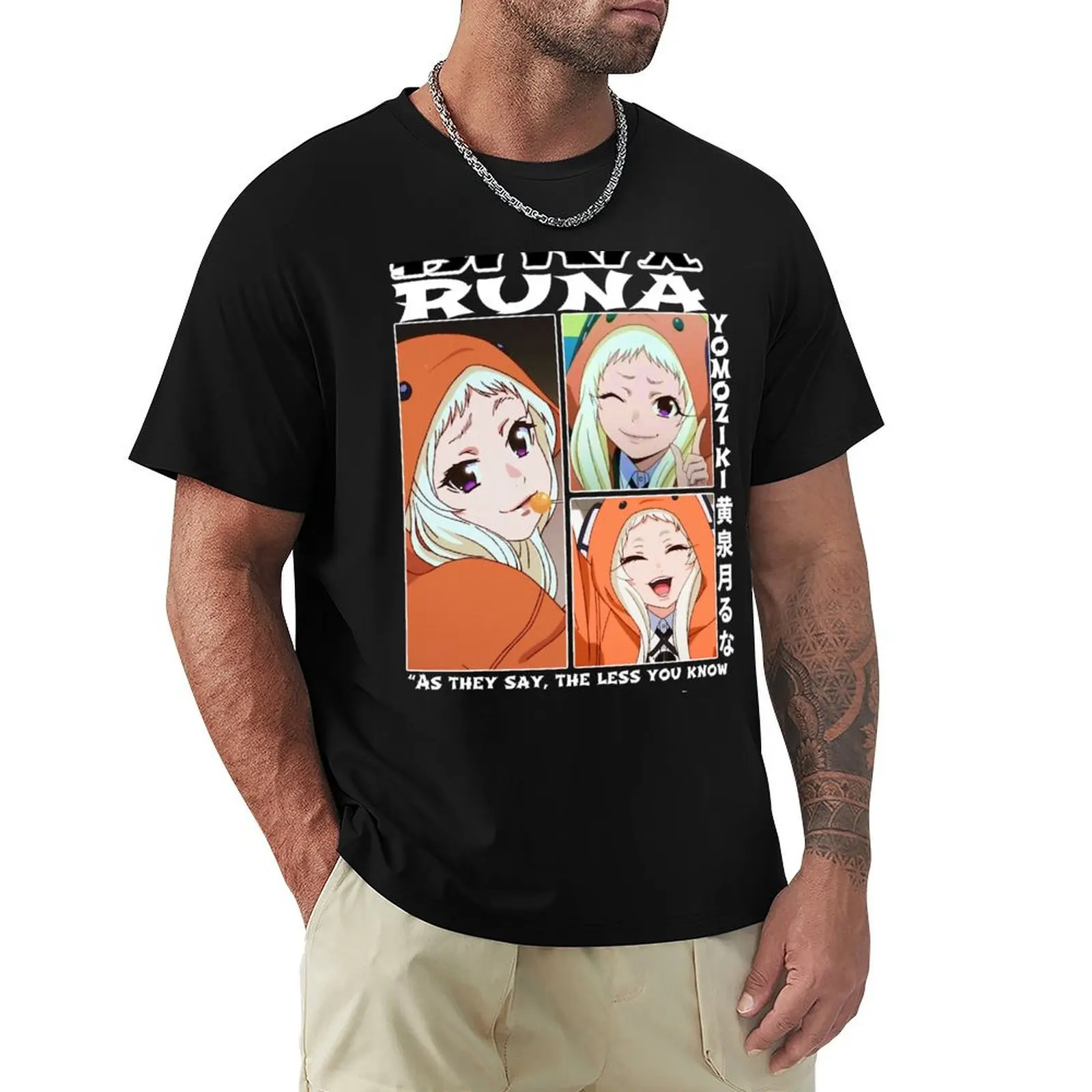 Runa Yomozuki Kakegurui - Compulsive Gambler T-Shirt man t shirt cotton high quality T-Shirt
