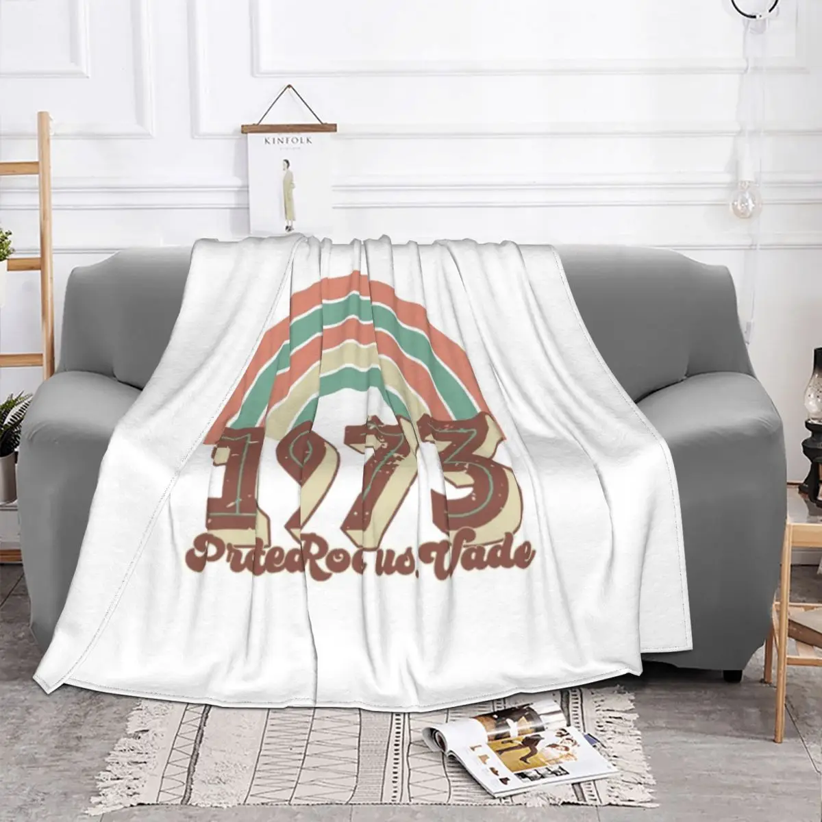 Pro Choice 1973 Protect Fleece Throw Blankets Abortion Rights Feminist Blankets for Home Travel Super Warm Quilt