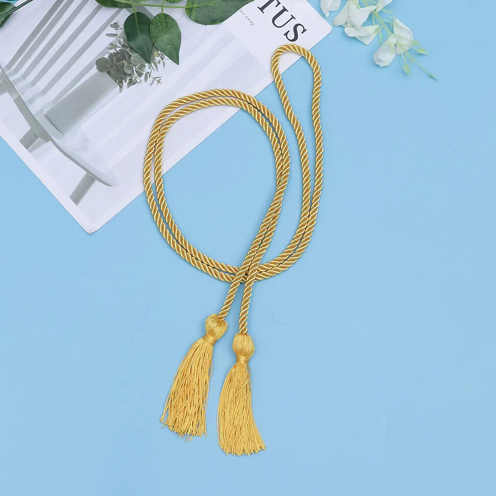 

4 Pcs Graduation Tassels Hat Pendant Decorations Doctor Bachelor Supplies Cap Polyester Degree Ceremony Accessories