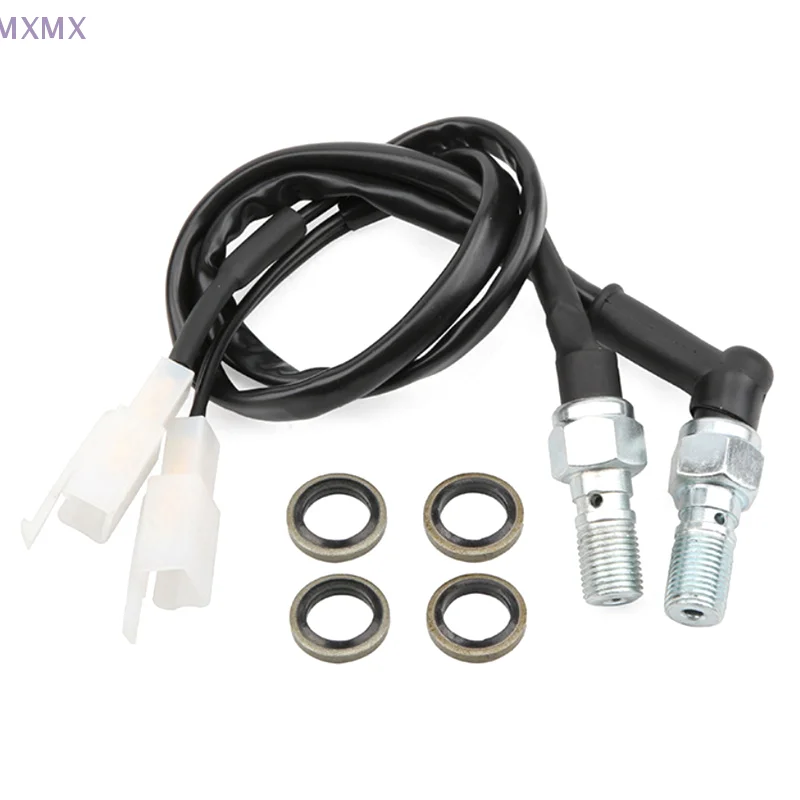 M10 * 1.25 مللي متر العالمي للدراجات النارية الجوف الترباس الهيدروليكية الفرامل الضغط الخلفي مفتاح الإضاءة موتو الملحقات #3