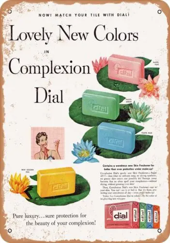 Metal Sign - 1957 Dial Complexion Soap Colors - Vintage Look