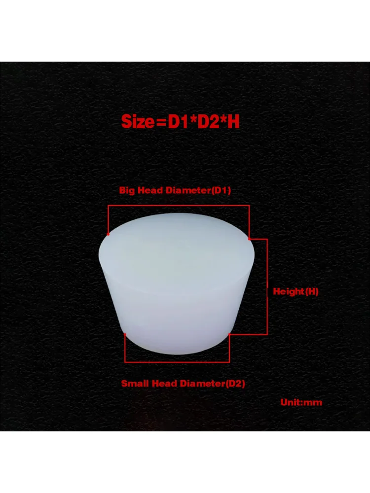 Bouchon conique en silicone solide, 1 pièce, pour scellement haute température, protection contre l'oxydation par galvanoplastie et revêtement en poudre