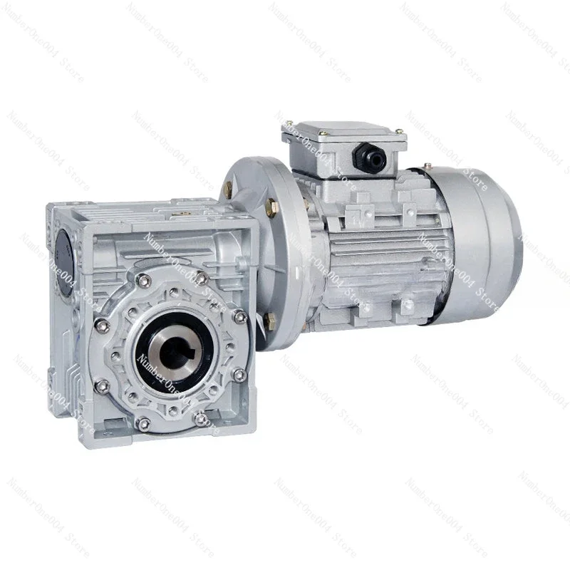 For nmrv reducer with motor, small worm gear reducer RV30 turbine worm three-phase vertical 380V reducer