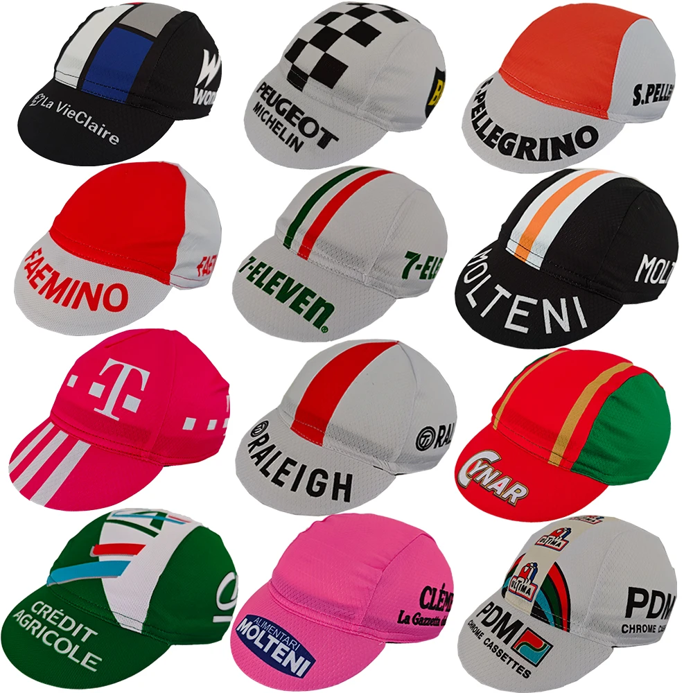

12 Styles Models Retro Men's Summer Cycling Hat Mountain Bike Classic Racing Bicycle Hat