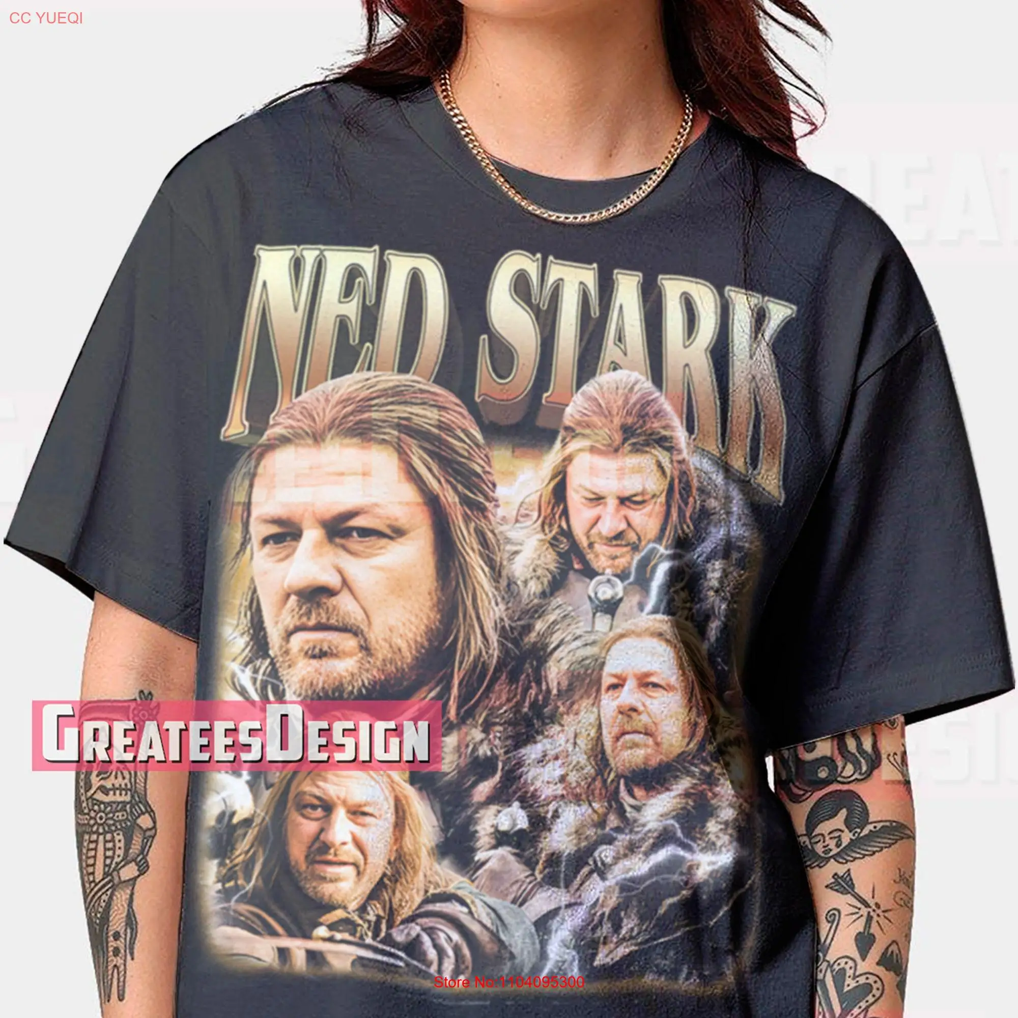 Limited Ned Stark T Shirt Sean Bean Oversize BGL825 long or short sleeves