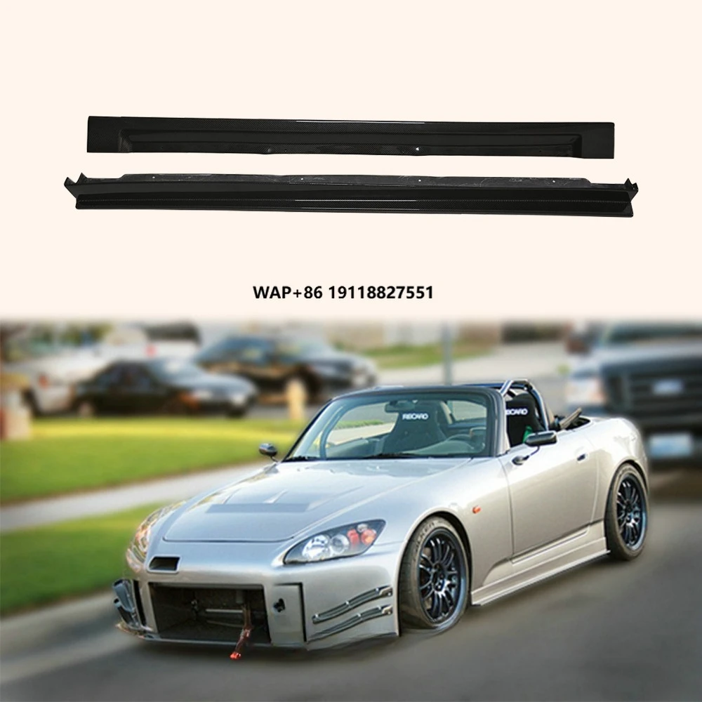

For S2000 Coupe 2Dr JS Style Carbon Fiber Side Skirts Splitter Body Kits