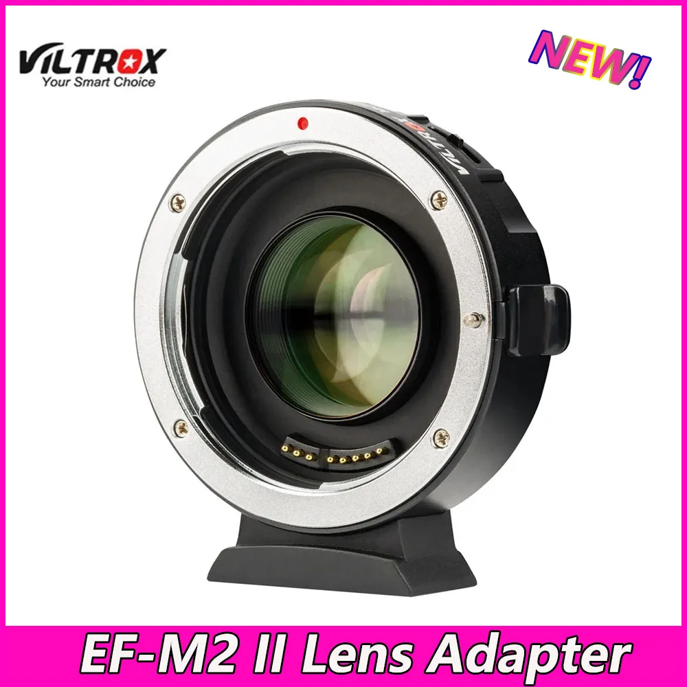 

Viltrox EF-M2 II Focal Reducer Booster Adapter Auto-focus 0.71x for Canon EF mount lens to M43 camera GH5 GH4 GF7GK GX7 E-M5 II