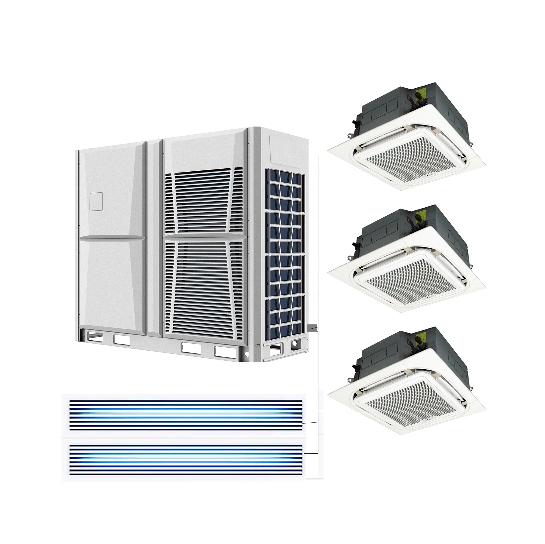 28HP 78.5kW High Efficiency DC Inverter Scroll Compressor Modular VRF R-410A Air Cooled Chiller System Pump Eco-Friendly