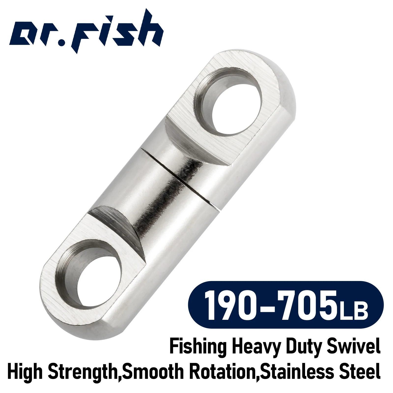

10pcs Heavy Duty Swivel Trolling Ball Bearing Swivel Sea Surf Fishing Connector Stainless Steel Saltwater 190Lb-705Lb Big Game