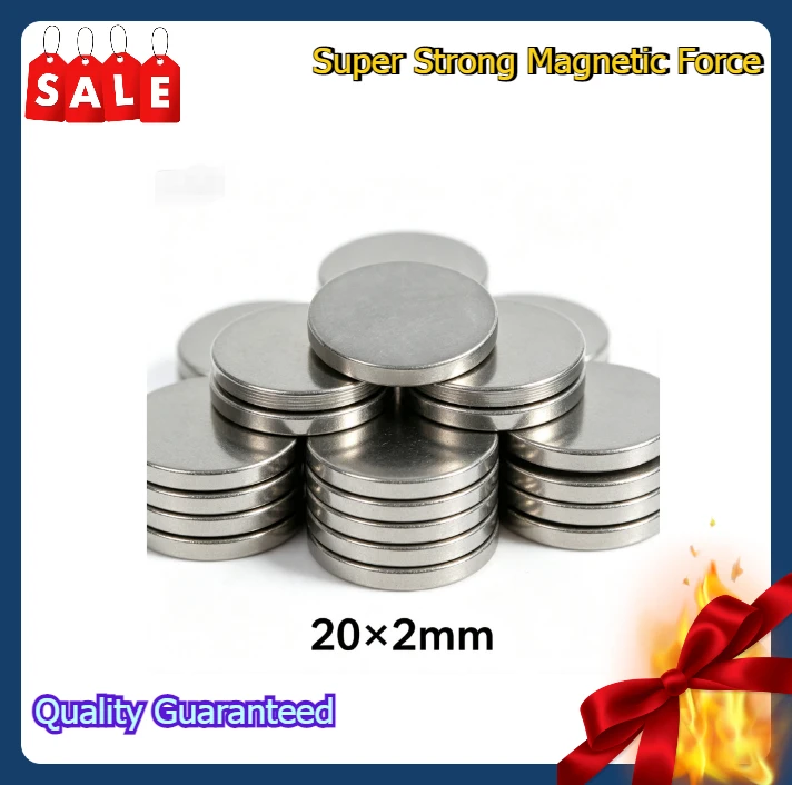 20x2mm NdFeB Rare Earth Magnet | Quality Guaranteed Strong Permanent Disc for Home & Office