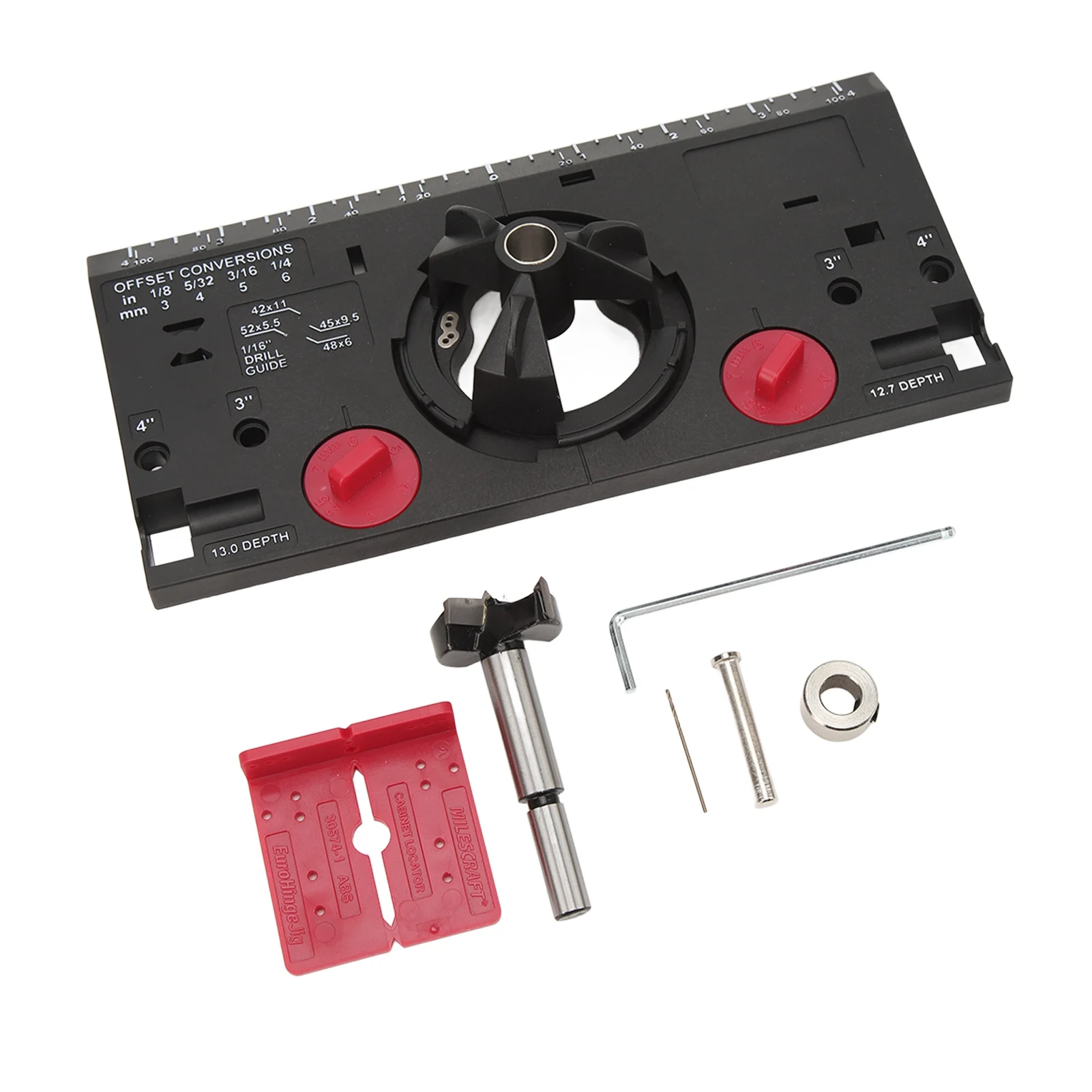 35 مللي متر النجارة المفصلي مملة تهزهز ثقب الحفر دليل محدد مع القاطع و 1/16in بت الأسود-أداة نجارة ل دقيقة مرحبا #2