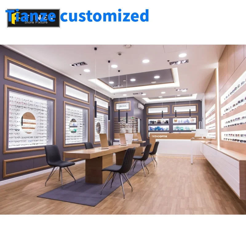 （customized）Customized Optical Store Display Interior Design Decoration Modern Eyewear Display Furniture