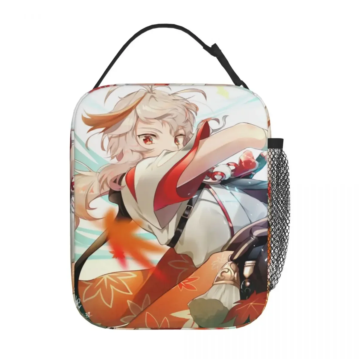 Kaedehara Kazuha Genshin Impact Insulated Lunch Bags Lunch Container Reusable Thermal Cooler Lunch Box Outdoor