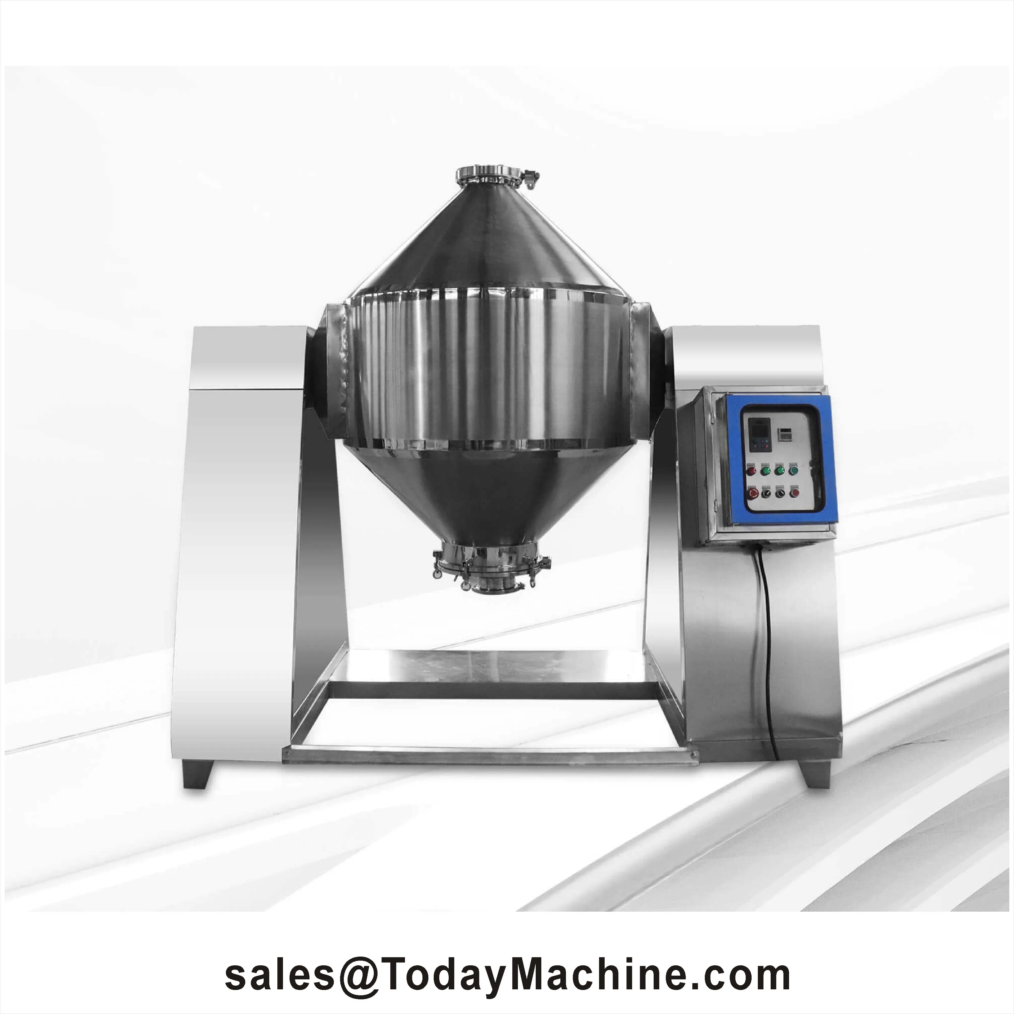 Electric Powder Chemical Seasoning Dual Cone Agitator Mixer Mixing Machine
