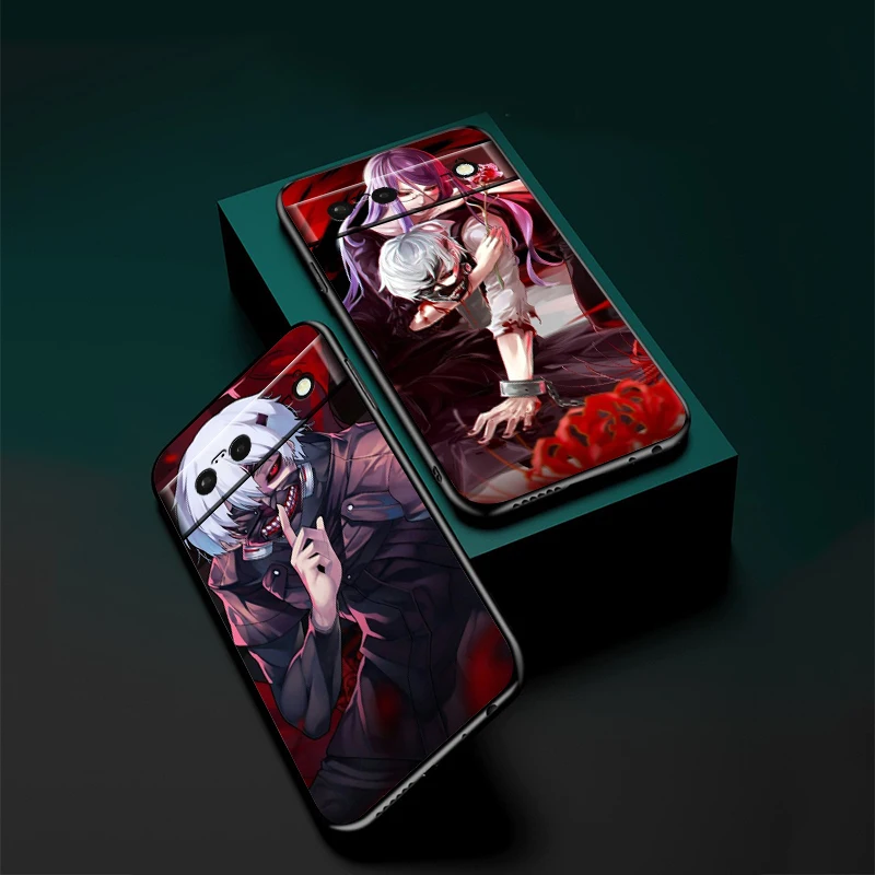 T-Tokyo Ghoul Cool Cute For Google Pixel 9 8 7A 7 6A 6 5A 5 4 4A XL 5G Black Silicon Shockproof Shell Funda Phone Case