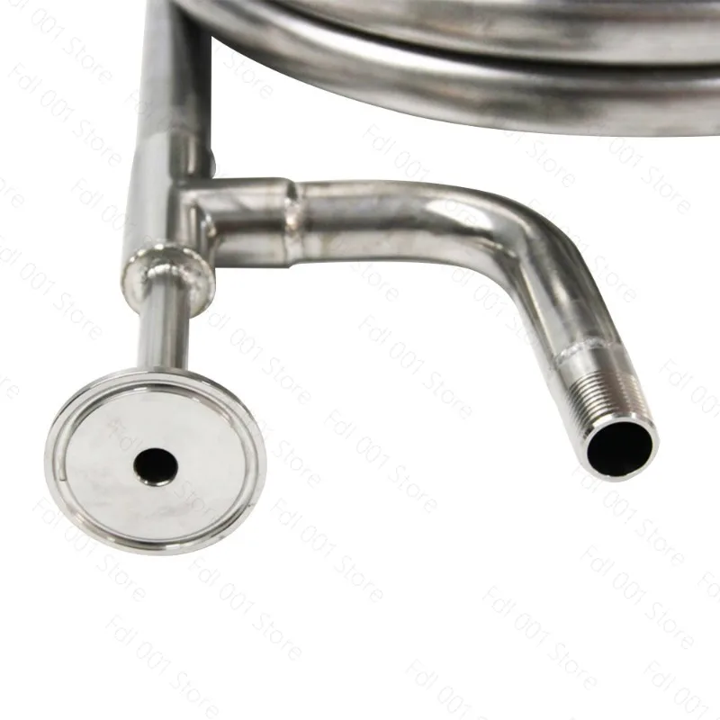 Convoluted Counterflow Wort Chiller (1.5Inch TC, 1/2