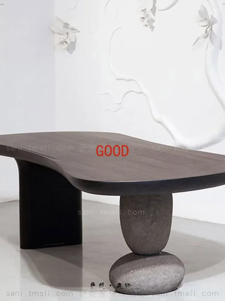 Solid Wood Creative Dining Table, Modern 6-Person Dining Table and Chair