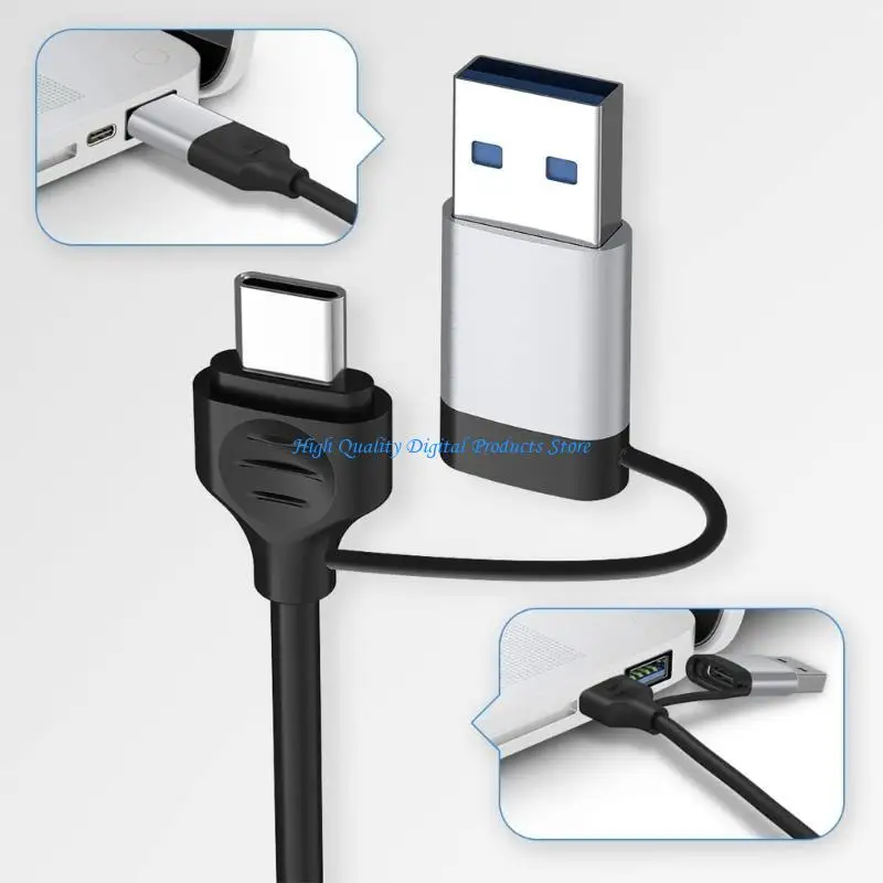 U2JE 2 в 1 7PORT USB C Expander USB Type C Splitter Type C Док -адаптер USB Expander для таблетка телефона