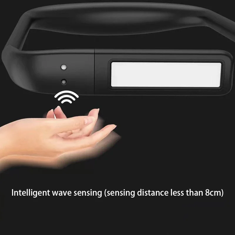 LED Neck Reading Light USB Rechargeable Book Lights 3 Colors Brightness Stepless Dimming Repair Flashlight Camping Lamp