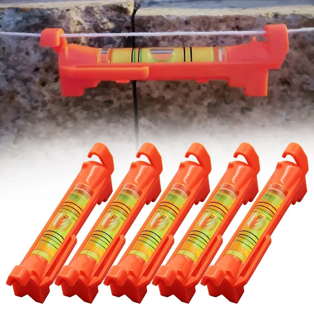 5pcs Line Hanging Bubble Level Gradienter For Buildings Construction String Level Mini Horizontal Bubble Levels Tools