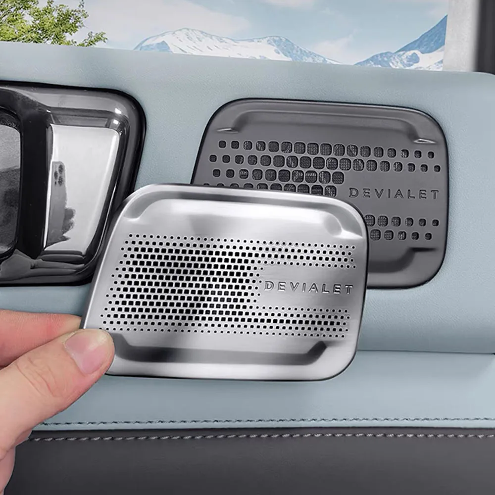 For BYD Leopard 5 Denza B5 2023-2025 Rear Door Panel Speaker Grille Trim Cover Sticker Interior Modification Accessories