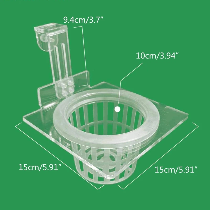 Aquariums Plant Holder Hanging for Plant Aquaponic Plant Cultivation Plant Holder with Slots and Holes for FishTanks