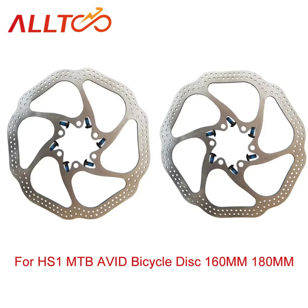 ALLTOO Bike brake Rotor Strong Heat Dissipation Floating Bicycle Cycling Part HS1 MTB for AVID Bicycle Disc 160MM 180MM