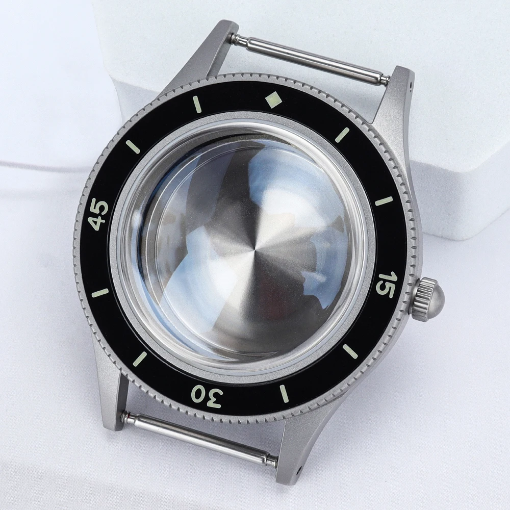 

Vintage 40mm NH35 Watch Case Luminous Bezel AR Sapphire For Mod Retro First Year Fifty Seek Series NH35 NH34 NH36 NH38 Movements
