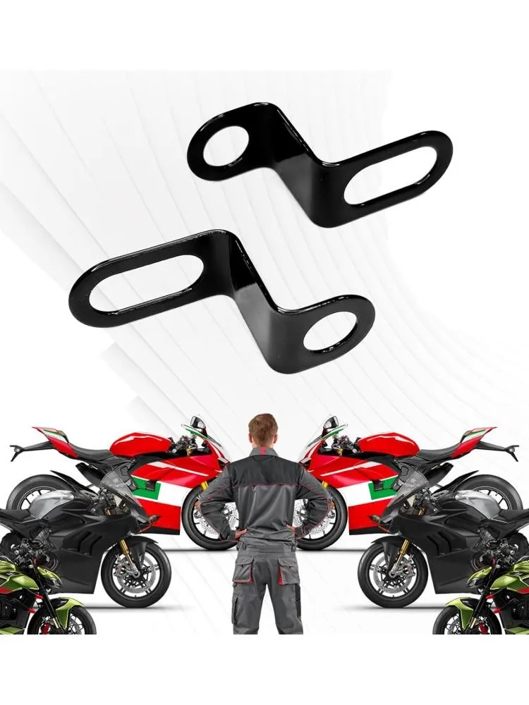 AliExpress 1 Pair Bicycle Motorcycle Relocation Rear Turn Signal Light Holder Metal Bracket Indicator Stand Black Mount Lamps Holder