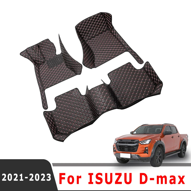 Car Floor Mats For ISUZU D-max DMax D Max 2023 2022 2021 Carpets Interior Auto Parts Accessories Product Vehicles Rugs Covers