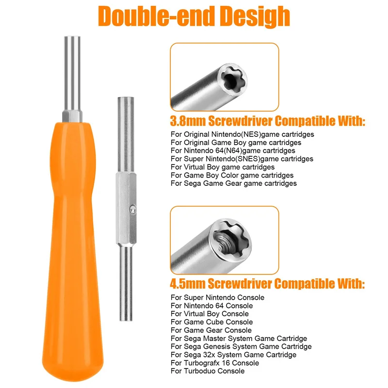 Слот для картриджа NES, 72-контактный разъем NES с отверткой 3,8 мм 4,5 мм для консоли NES 8-битная система