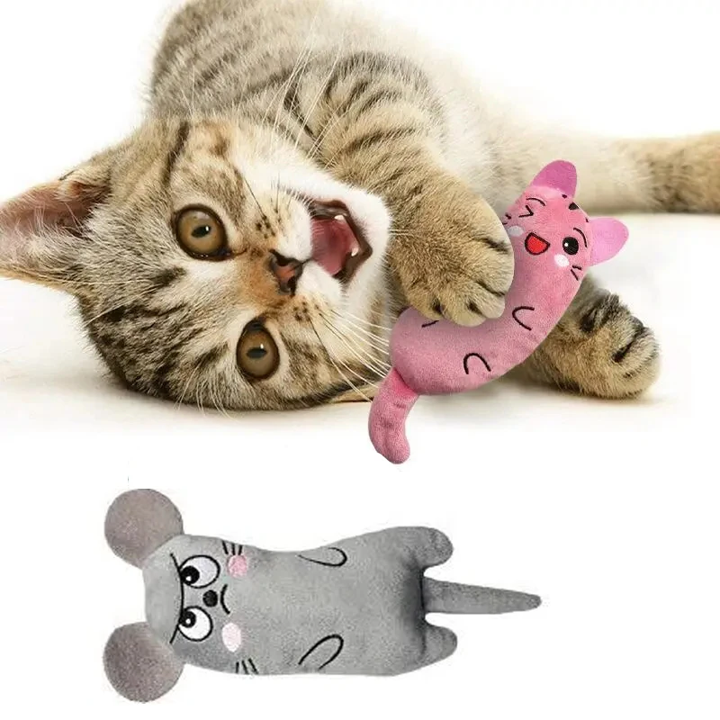 Cartoon Catnip Balls for Teeth Molar, Teeth Cleaning, Bite Prevention, Boredom Relief, Kitten Plush Toy, Penetration Home