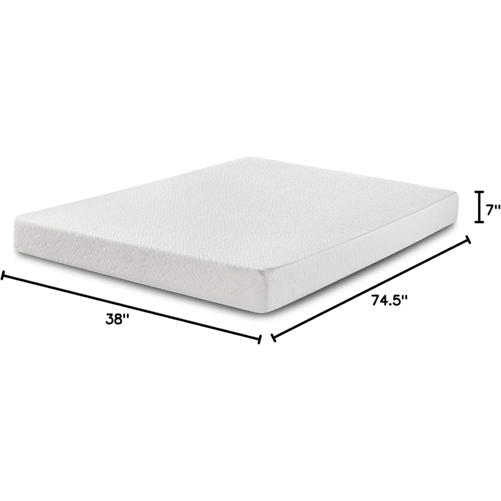 7-inch cooling gel memory foam mattress, double size, medium hardness, supportive, CertiCur American certification