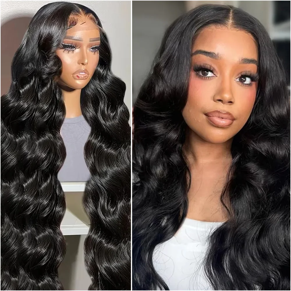 

Парик с волнистыми волосами Body Wave, 7x6, 13x6, 100% натуральные волосы, предварительно сформированный, 38-40 дюймов, плотность 200%, 13x4, 360 HD Lace Frontal парик для женщин