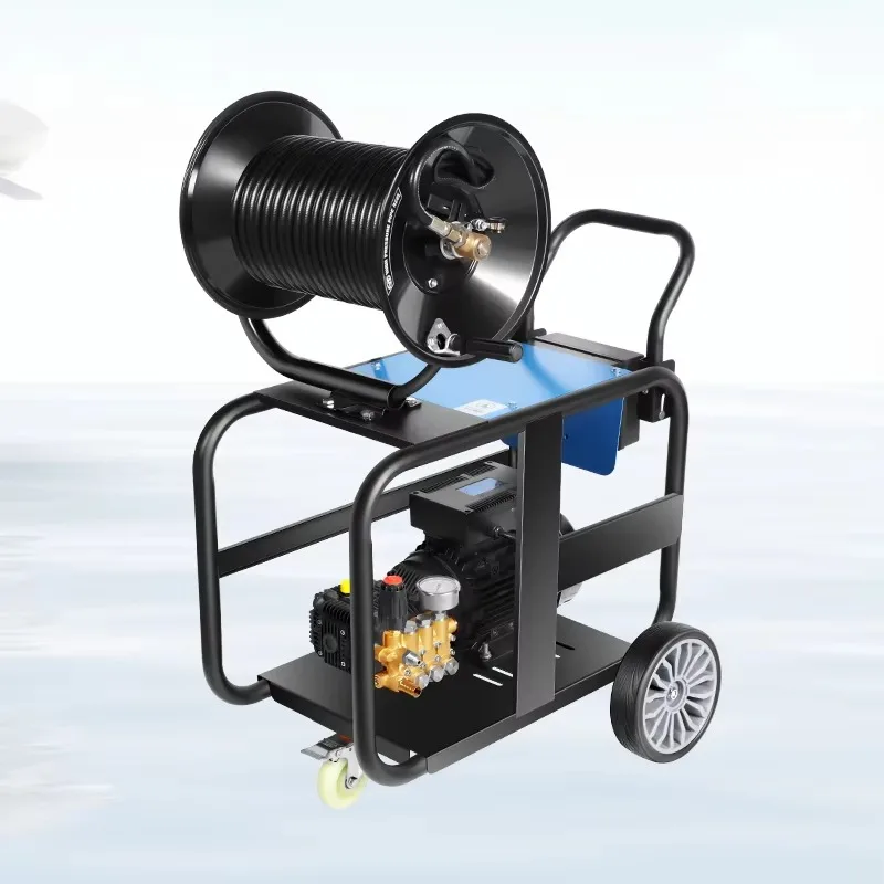 Hot Selling 7.5KW Electric Pipeline Dredging Cleaning Machine  Municipal Community Pipeline Dredging Equipment Plastic Water