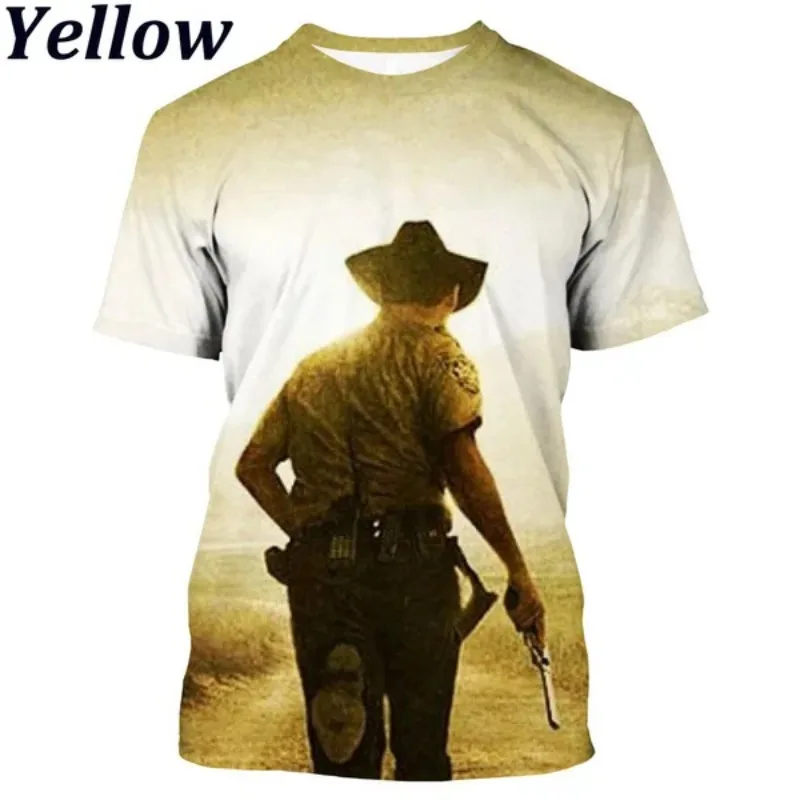 3D Printing Walking Dead T-shirt High Quality Breathable T-shirt Unisex Short-sleeved Men\'s and Women\'s Tops for All Seasons