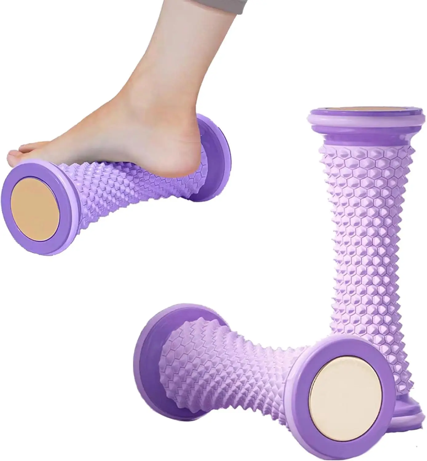 

Foot Massager Tool for Plantar Fasciitis Relief - Acupressure & Deep Tissue Therapy for Neuropathy Pain, Portable