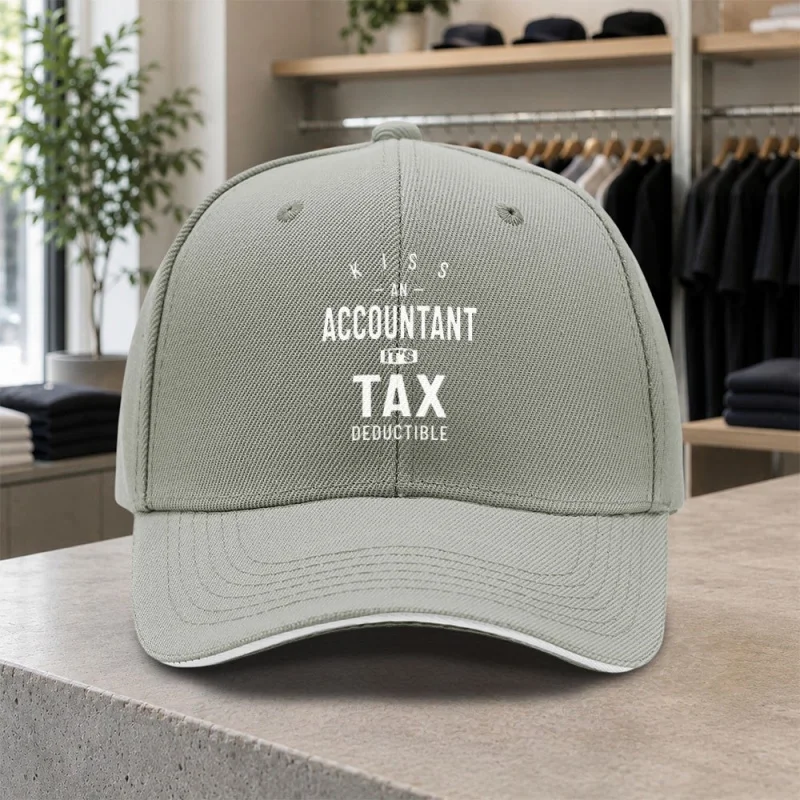 Accountant-Themed Baseball Cap – Lightweight Duckbill Hat for Weddings, Parties, Birthdays, Travel – Hand Washable Gift