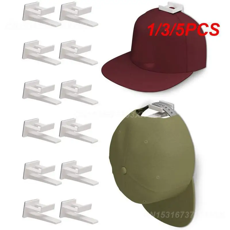 1/3/5PCS Seamless Hat Hook Convenient Plastic Baseball Hat Hook 2023 Wall Hanging Hooks Simple Household Hat Adhesive Hook New