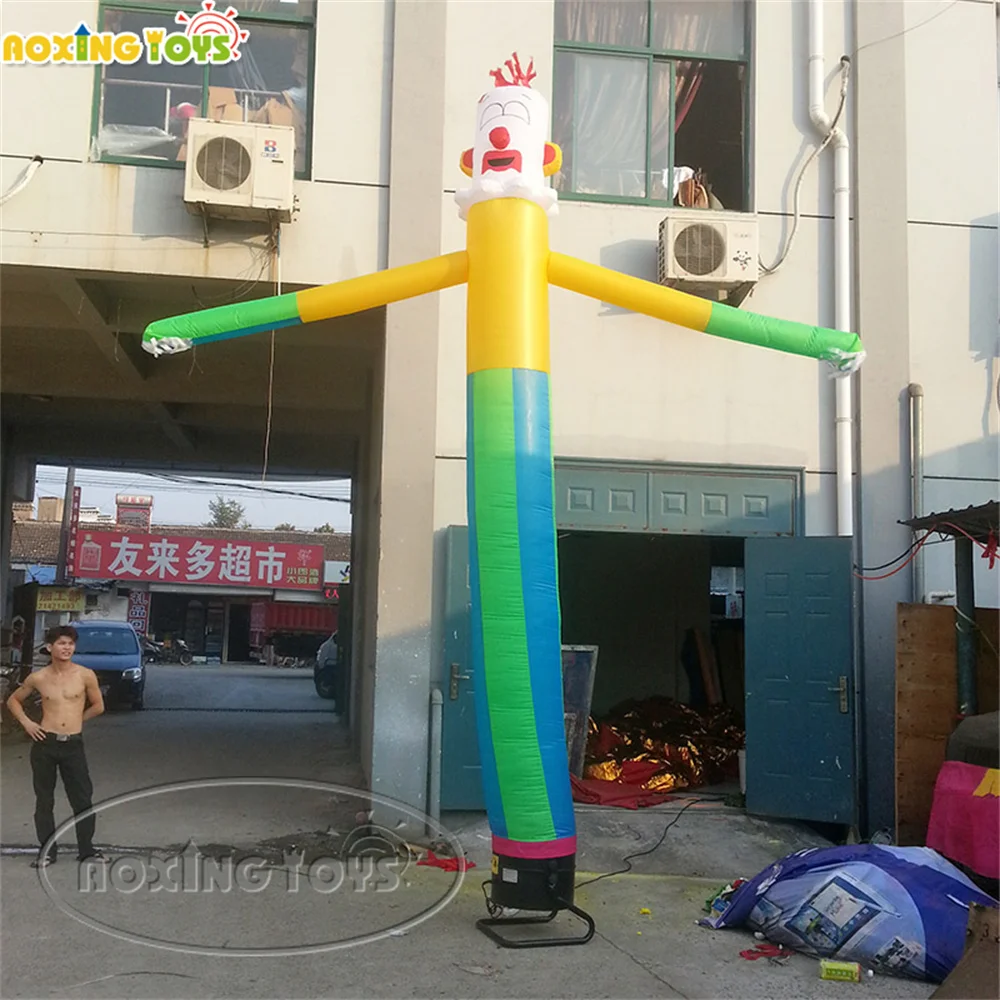 6M Height Air Dancer Tireshop Inflatable With Blower Sky Clown Swing Human Model For Outdoor Advertising Decoration