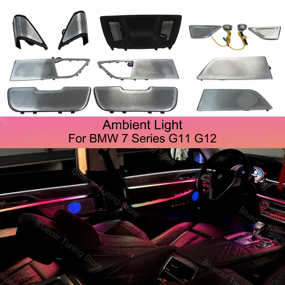 

LED Speaker Cover For 2018-2023 BMW 7 Series G11 G12 Ambient Light 11Color Upgrade Kit Central Control Crystal Saddle Light