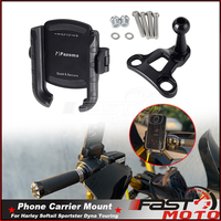 Motorcycle GPS Navigation Stand Holder For Harley Touring Road King Sportster Handlebar Phone Mount Bracket Adjustable 5.4\