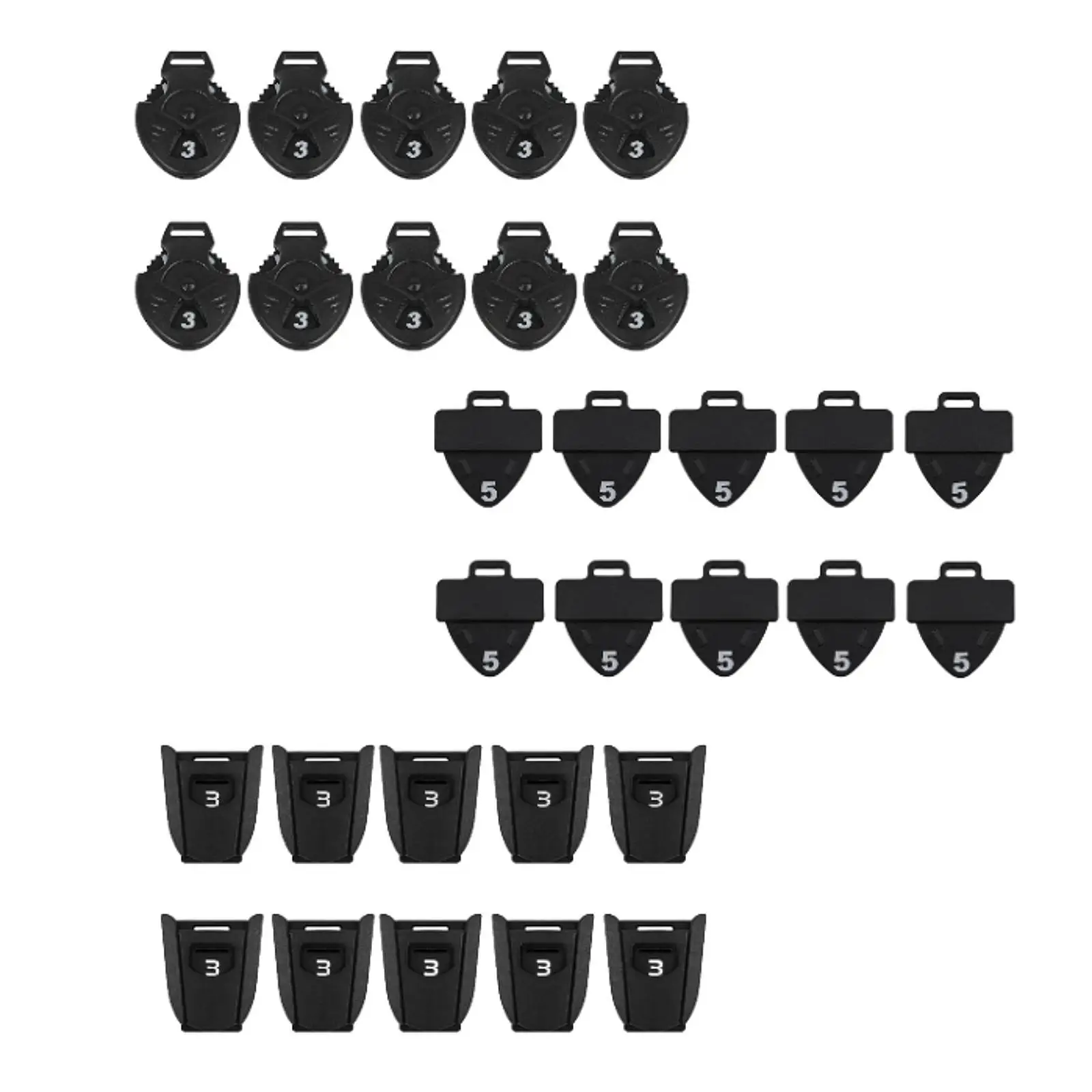 Golf Club Protection Pad Headcover Number Tag Easy Identification Label for Hybrid Club Covers