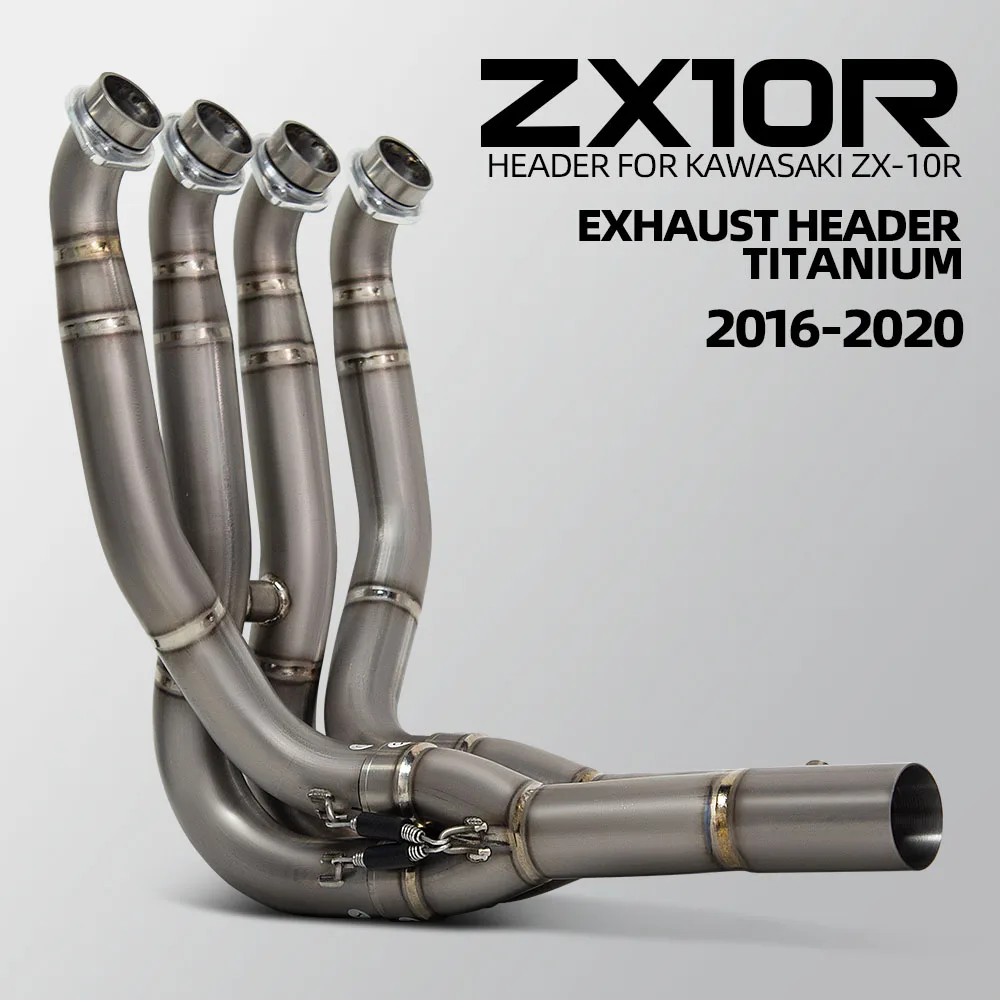 Motorcycle Exhaust Front Link Pipe For Kawasaki ZX10R ZX-10R 2016-2020 Motobike Header Tube Compatible Original Escape Muffler