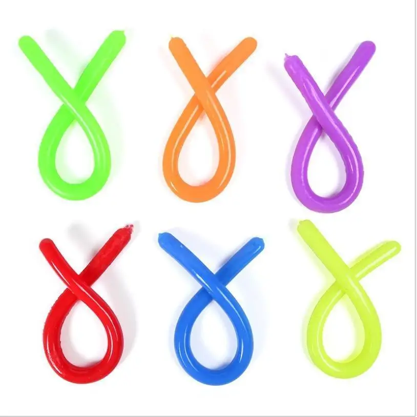 NEW Fidget Toys Autism Vent Children Adult Decompression Toy Noodle Stretch String TPR Rope Anti Stress Toys String Fun Gift