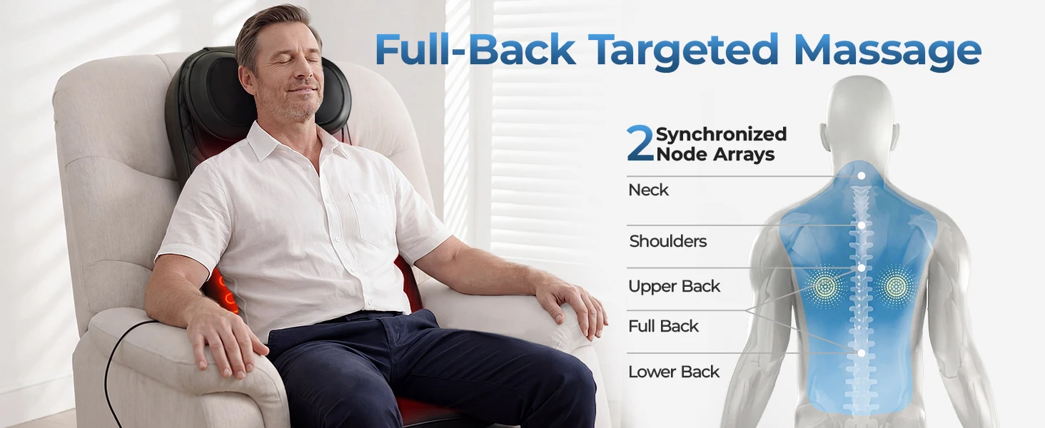 Shiatsu Massage Chair Pad Image 3
