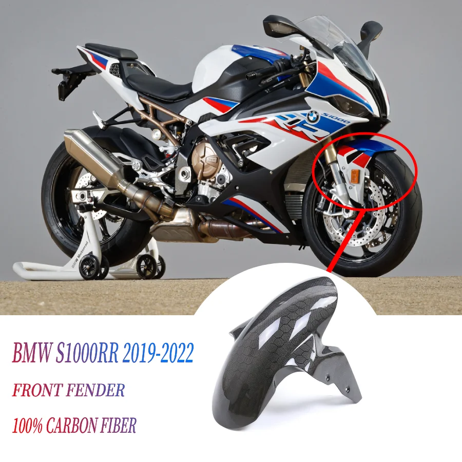 

For BMW BMW S1000RR 2019 2020 2021 2022 S1000R F900R Motorcycle Modification with Carbon Fiber Front Mudguard
