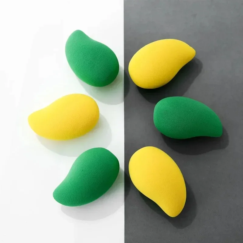 1Pcs New Mango Shape Soft Makeup Sponge Face Beauty Cosmetic Powder Puff For Foundation Concealer Cream Make Up Blender Tools