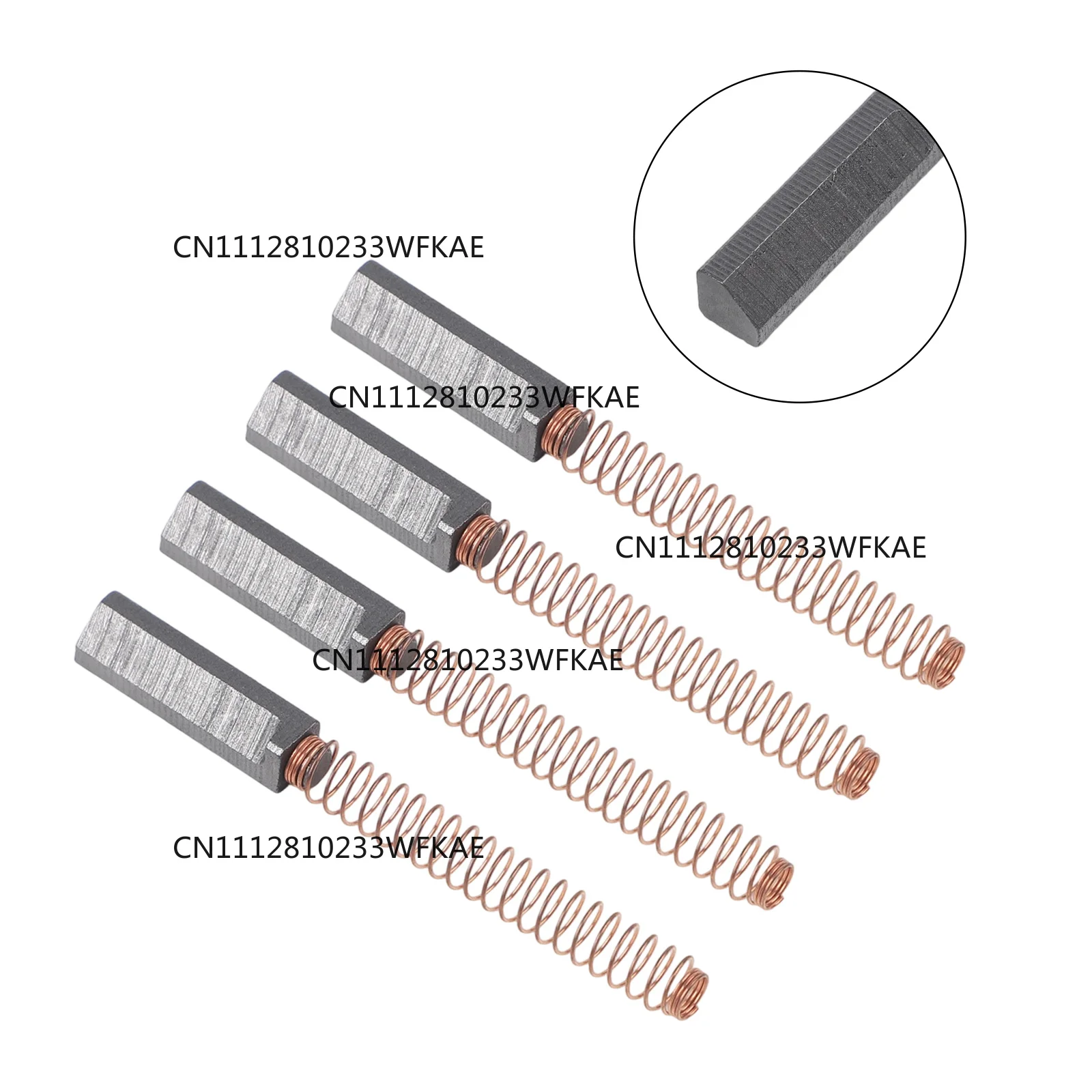 4pcs 6*6*25mm Carbon Brushes Countertop Mixers Carbon Brushes For 5K5SSWHK55K ﻿power Tool Accessory