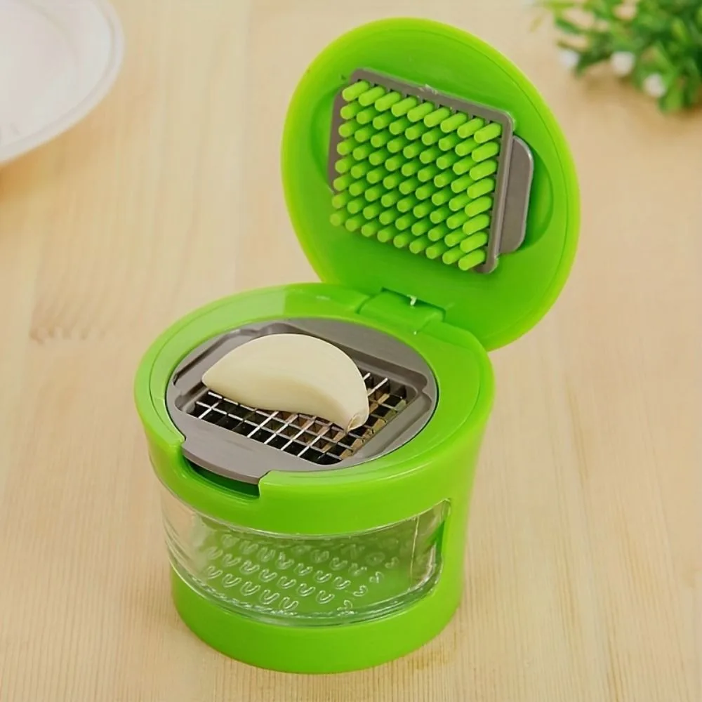 Manual Garlic Chopper Multifunctional Garlic Garlic Crusher Stainless Steel Mini Garlic Grinder Kitchen Gadgets Accessories